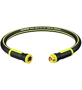 Garden Hose 3FT - PHLEX PRO Water Hose Heavy Duty Premium 5/8'' Rubber 3-Layer, Innovation Flexib...