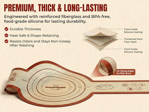 Engineered with reinforced fiberglass and BPA-free, food-grade silicone