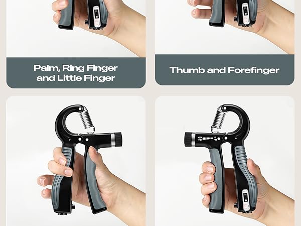 Grip Strength Trainer Adjustable Resistance Strength Trainer Hand Gripper & Forearm Strengthener