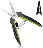 WORKPRO Pruning Shears,6.25'' Gardening Hand Scissors with Sheath,Stainless Steel Straight Blade ...