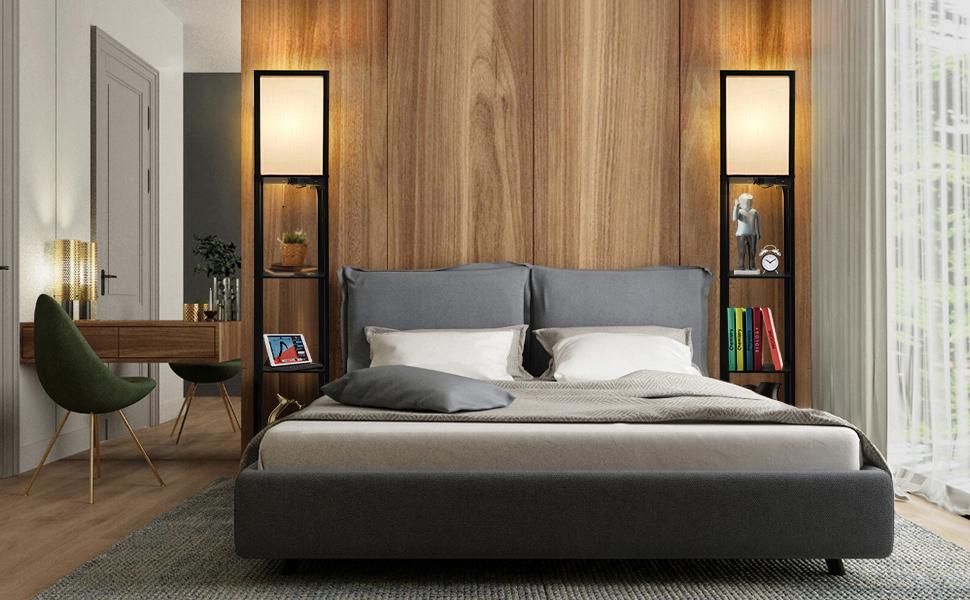Outon Floor Lamps with Shelves