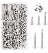 weideer 145pcs #8 Self Tapping Self Drilling Screws Assortment Kit Truss Head Sheet Metal Screws ...