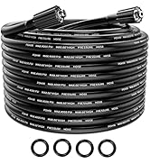 POHIR Pressure Washer Hose 25FT, Kink Resistant Power Washer Replacement Hose 1/4 Inch with M22 1...