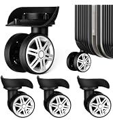 Mikikit 4pcs Suitcase Wheels Replacement Luggage Caster Wheels for Rolling Case