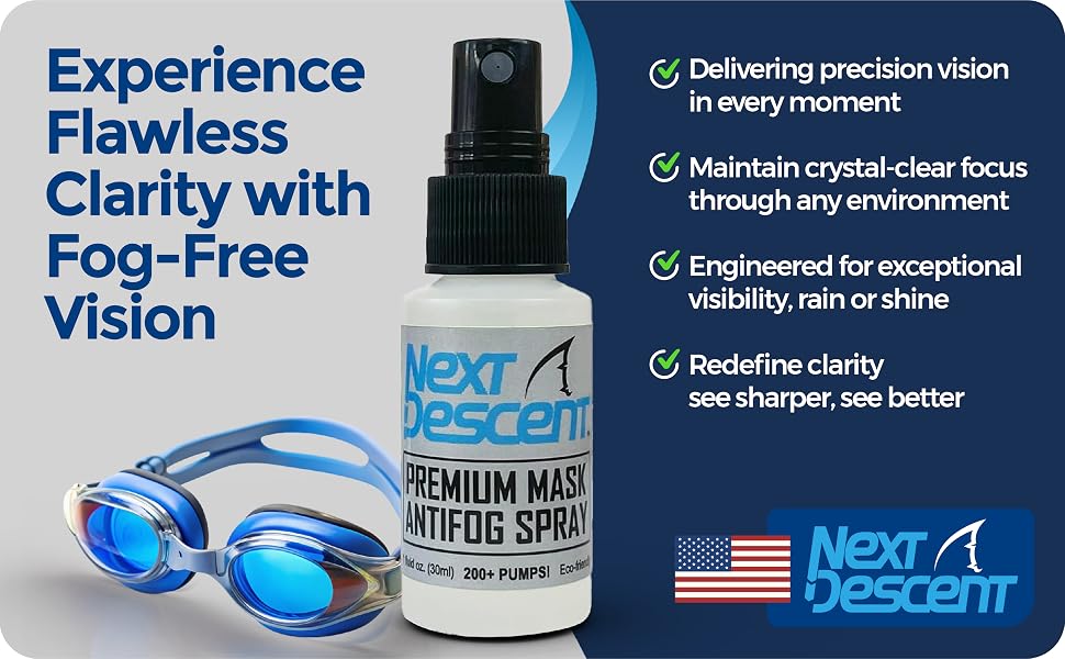 Reef Safe Anti-fog for clear vision underwater