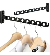 Alise Cloths Drying Rack Wall Mounted, Stainless Steel Folding Laundry Hanging Rack, Swivel Space...