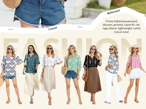 Casual Loose Blouses Shirts