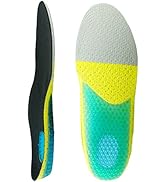 Children's Athletic Gel Insoles for Cushion and Comfort Kids Running Insoles for Shock Absorbing ...