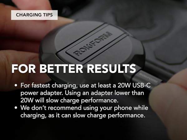 rokform wireless charger; charging puck; iphone charger; magnetic iphone charger; rockform charger