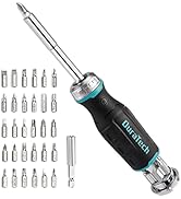 DURATECH Multi-bit Ratcheting Screwdriver, 38-Piece Magnetic Screw Drivers with Bits Storage Hand...