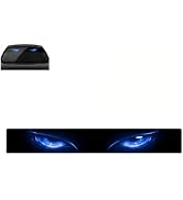 Pniwuno Cat Eye Car Front Windshield Sticker, 3D Stereo Leopard Eyes Sticker for Car Front Rear W...