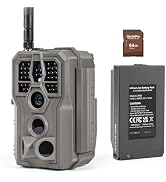 GardePro R3 Pro Trail Camera Link 1.0 Add-on Camera, 4K UHD, No Glow Night Vision, 7800mAh Batter...
