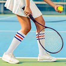 red white blue sock