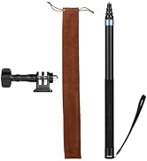 3m Selfie Stick 110in/9.8ft Long Invisible Carbon Fiber Selfie Stick Lightweight Extra Long Exten...