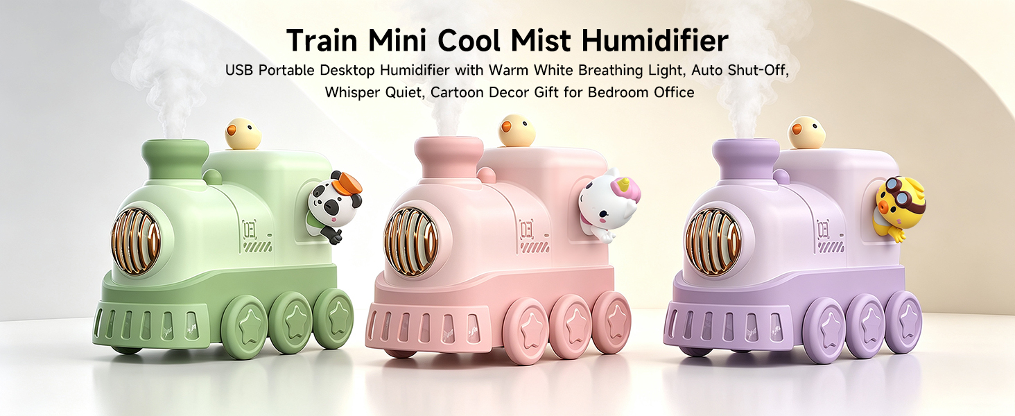 Mini Portable USB Desktop Train Humidifier 01