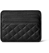 DORIS & JACKY Lambskin Credit Card Holder Unisex Slim Wallet Thin Card Case Small Leather Wallet ...