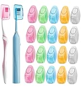 Muslish 20 Pack Toothbrush Covers, Portable Toothbrush Head Cover Caps, Toothbrush Case Protector...
