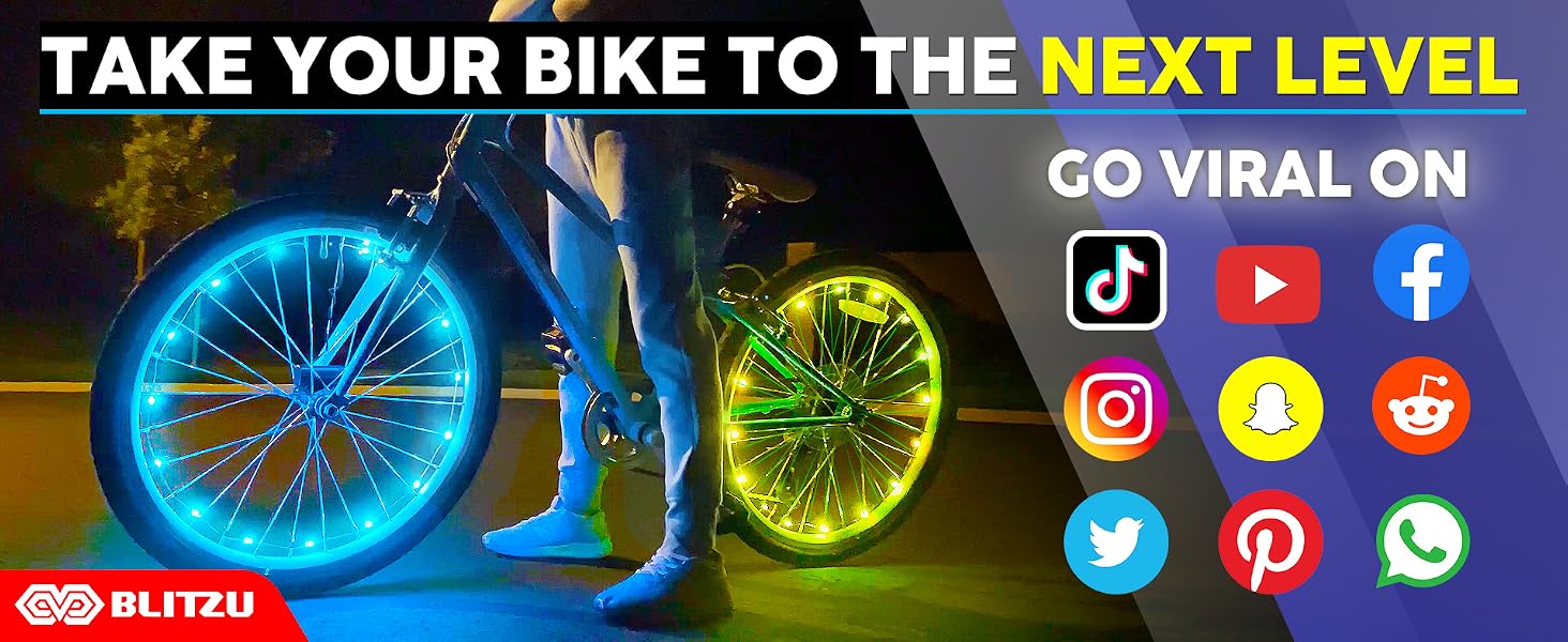 bike wheel lights bicycle accessories night riding trike bmx led kids wheels tire cycling spoke