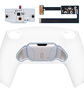 eXtremeRate White Programmable Real Metal Buttons (RMB) Version RISE4 Remap Kit for PS5 Controlle...
