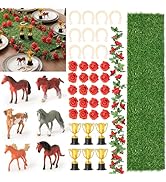 R HORSE Derby Horse Party Decorations - 44Pcs Derby Party Centerpieces for Table with Artificial ...
