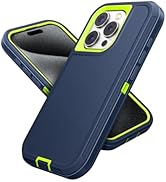 Jelanry Compatible with iPhone 15 Pro Max Case Heavy Duty Protective Rugged Phone Case, Full Body...