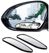 WildAuto Blind Spot Mirror, 5" Wide Horizontal Viewing Angle, Side Mirror Blindspot Can Up and do...