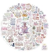 300Pcs Inspirational Christian Stickers,SLAPAFLIFE Motivational Stickers for Students and Adults,...