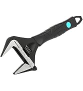 DURATECH 10-Inch Wide Jaw Adjustable Wrench | Black Oxide Finish Plumbing Wrench, CR-V Steel, SAE...