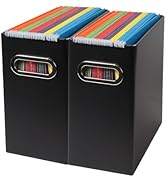 Tcbelosion Collapsible File Organizer Box with Handle, Filing Organizer for Home or Office, Small...