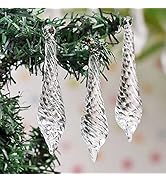 Indian Shelf 20 Pieces Chandelier Icicle Crystal Prisms | Chandelier Replacement Parts | Clear Ch...