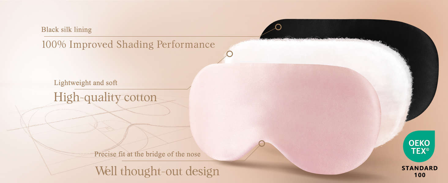 Silk Sleep Mask for Women Organic Natural Mulberry Silk