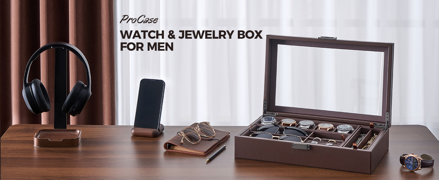 Watch Box Jewelry Organizer