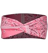 Labriciyon Pink Vintage Headbands for Women Headband Band Hair Women Headband Bandana Print Head ...