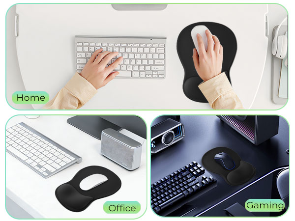 Mouse Pad with Wrist Rest Support