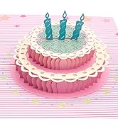 WRAPAHOLIC Birthday Pop Up Greeting Card - 3D Popup Card, Birthday Cake Pop Up Card for Loved One...