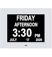 Aowasi Dementia Clock, Digital Calendar Clock for Elderly with Clear Time and Date Display and 3 ...