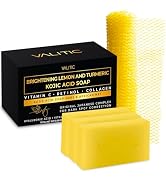 VALITIC Brightening Lemon & Turmeric Kojic Acid Soap with Vitamin C, Retinol, Collagen - Original...