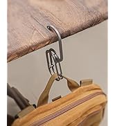 sayram ST6 Titanium Purse Hook for Table, Carabiner Hook for Outdoor, Lightweight Titanium Purse ...