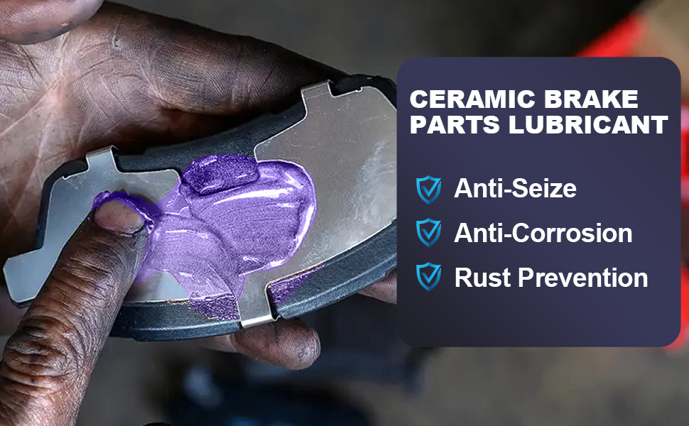 BTAS Ceramic Brake Pad Cailper Pin Lubricant Parts Synthetic Assembly Lube Grease Anti Sseize Squeak