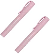 2Pcs Pink Pen Shape Folding Scissors, Multifunctional Handwork Art Scissors Stationary DIY Safe F...