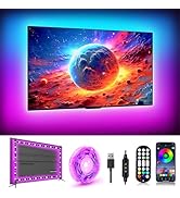 DTQJ LED Lights for TV 9.84FT, Music Sync LED Strip Lights for TV 23-43 Inch