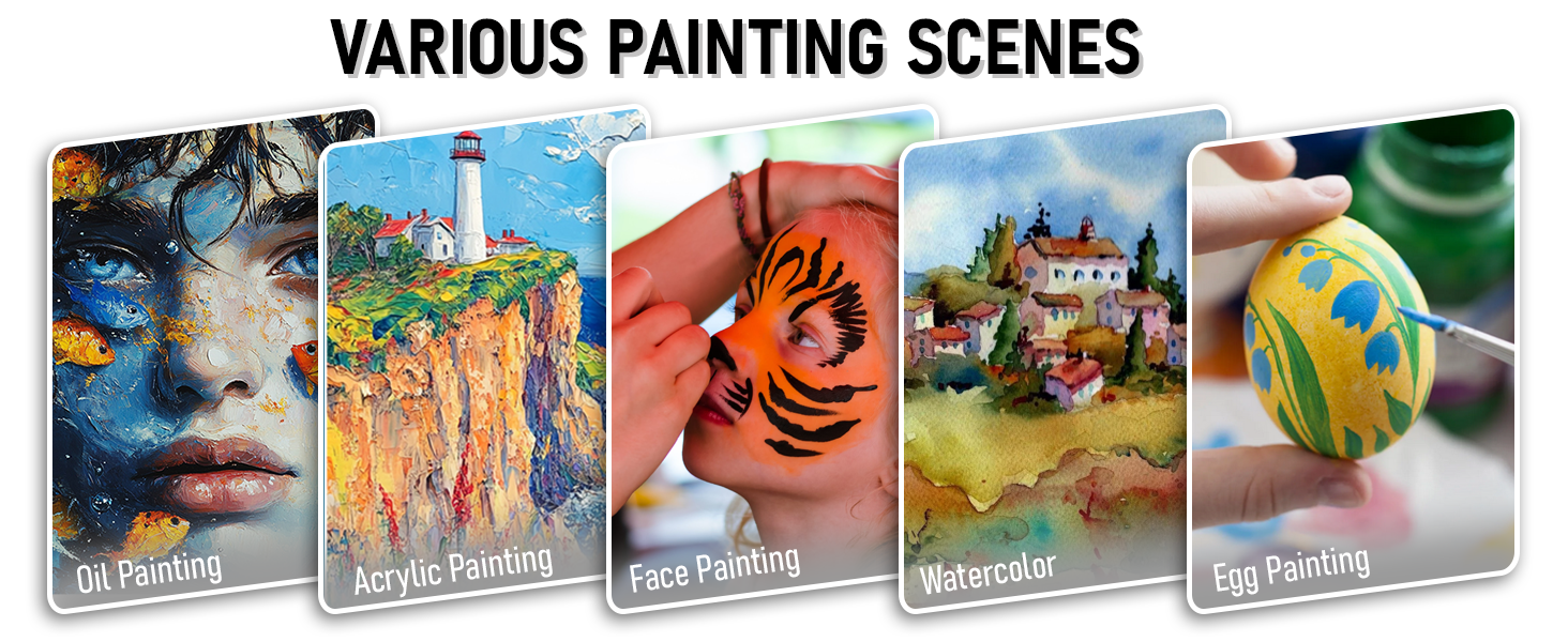 25 Pieces Paint Brush Set