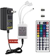 Yiliaw 44 Keys Wireless IR Remote Controller Kit - Includes Wireless Rectifier Control Box and DC...