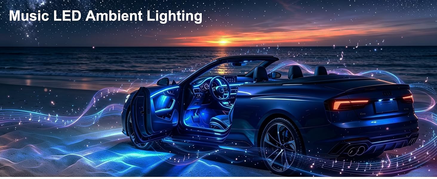 MUSIC LED AMBIENT LIGHTING Car