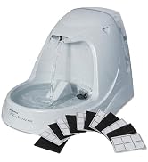 PetSafe Drinkwell Platinum Cat Fountain, Includes 12 Carbon Filters | 168 Oz Capacity, Falling St...