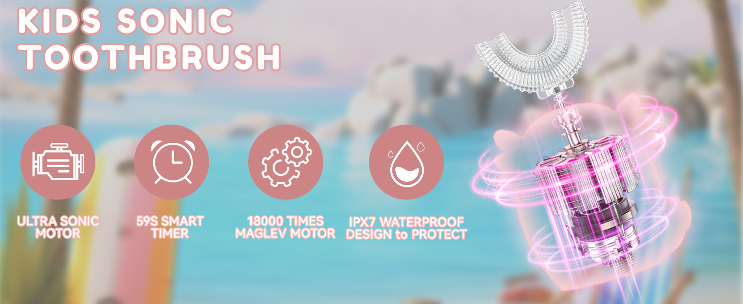 Axolotl kids electric u toothbrush