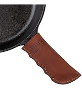 Made in Georgia - Cast Iron Handle Cover- Extra Thick Leather Heat Resistant Handle Holder for Ca...