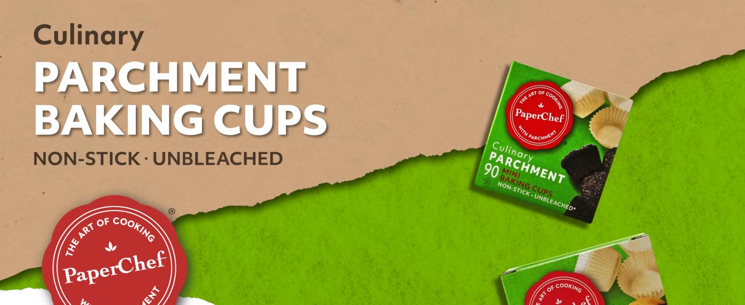 PaperChef parchment bags, cooking bags, oven-safe, non-stick, meal prep, 12 pack