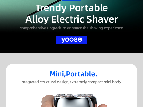yoose Trendy Portable Alloy MINI Shaver 2.0