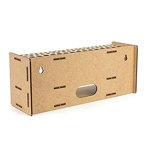 the box is made of cardboard.